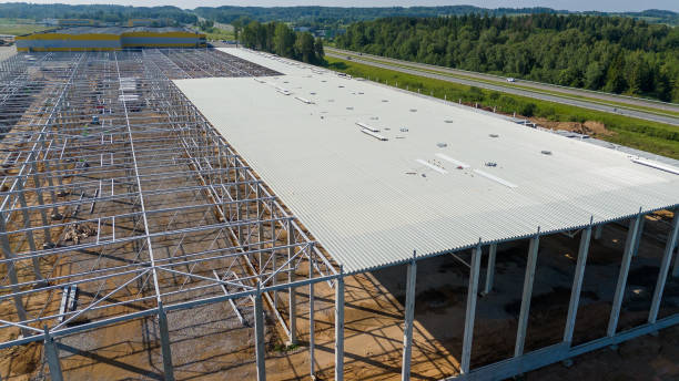 Vue aérienne d'un chantier VILFOUR