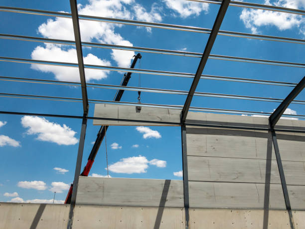 Construction d'un entrepôt industriel en acier